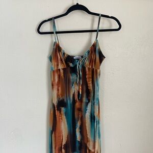 Tie-Dye Spaghetti Strap Dress